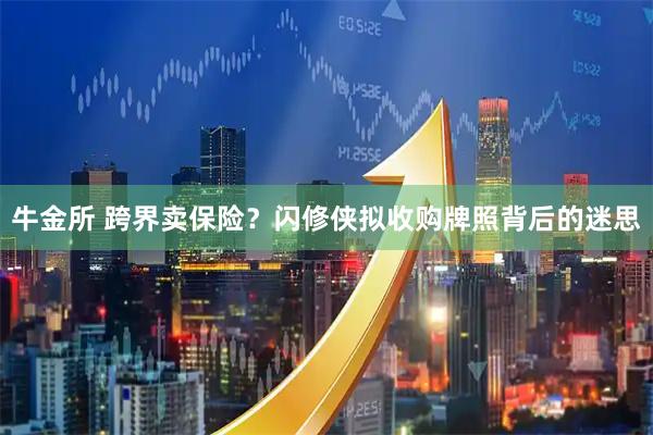 牛金所 跨界卖保险？闪修侠拟收购牌照背后的迷思